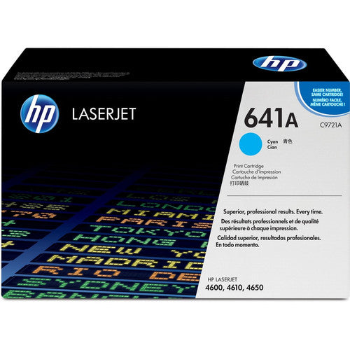 HP 641A (C9721A) Original Toner Cartridge - Single Pack C9721A