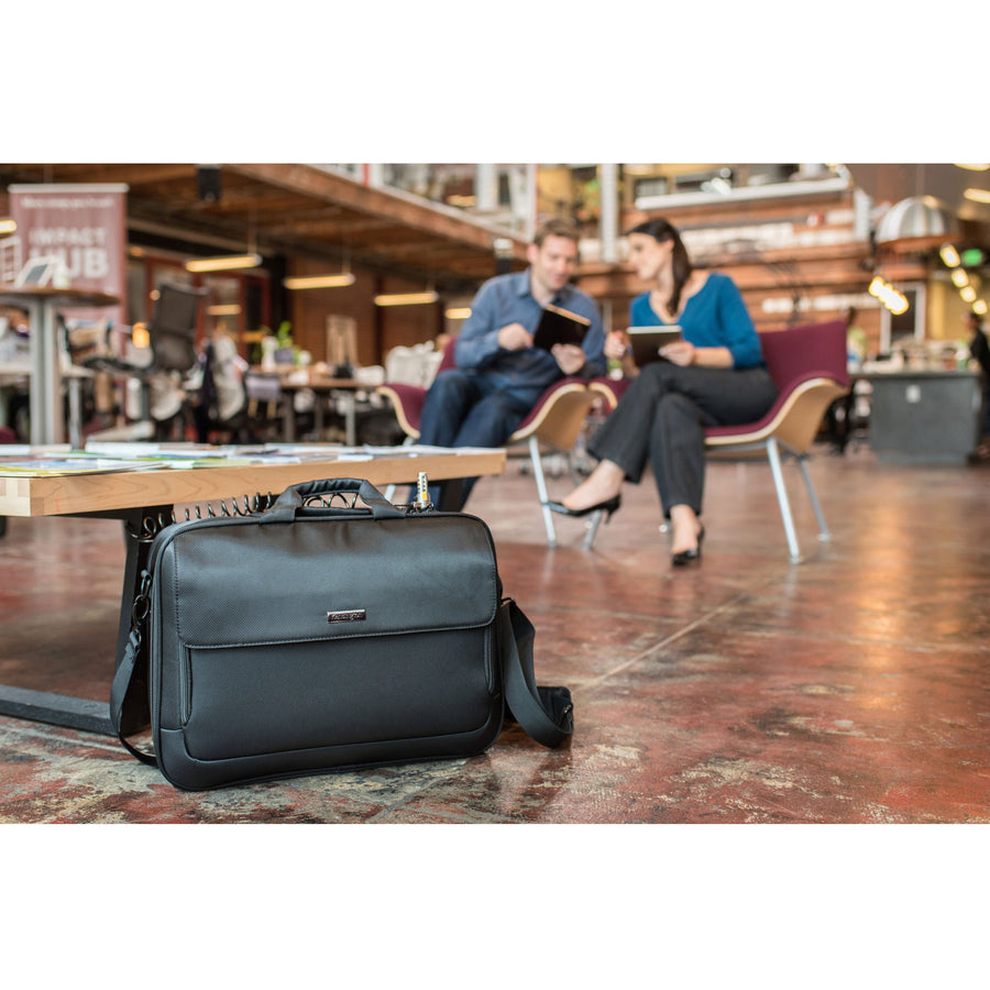 Kensington SecureTrek K98616WW Carrying Case (Briefcase) for 10" to 15.6" Notebook - Black K98616WW
