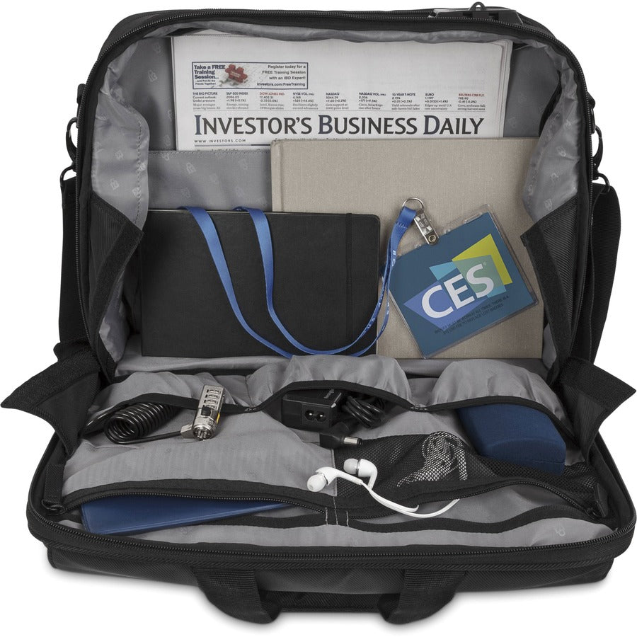 Kensington SecureTrek K98616WW Carrying Case (Briefcase) for 10" to 15.6" Notebook - Black K98616WW