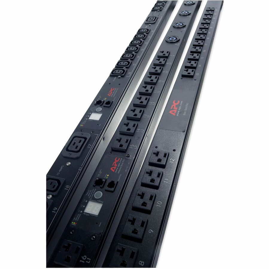 APC by Schneider Electric Rack PDU,Switched,ZeroU,12.5kW,208V,(21)C13&(3)C19;3' Cord AP7968B