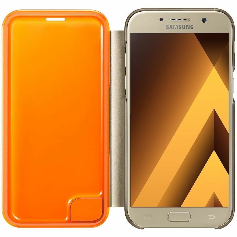 Samsung EF-FA520 Carrying Case (Flip) Samsung Galaxy A5 Smartphone - Gold EF-FA520PFEGCA
