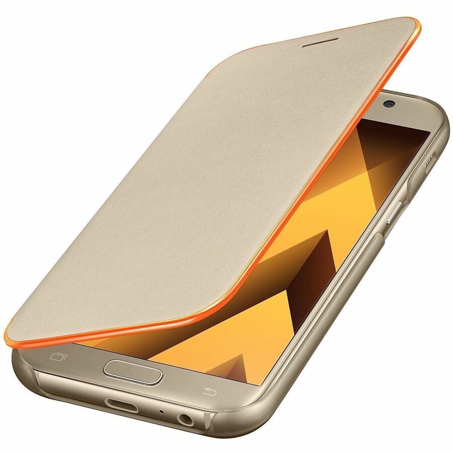 Samsung EF-FA520 Carrying Case (Flip) Samsung Galaxy A5 Smartphone - Gold EF-FA520PFEGCA