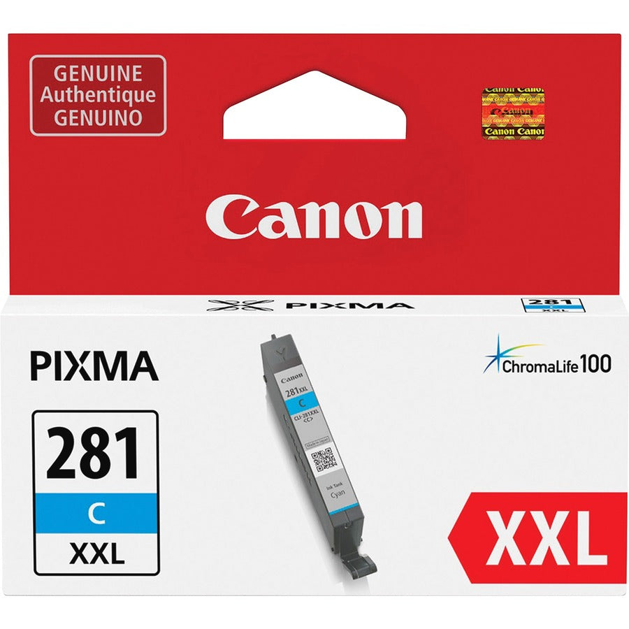 Cartouche d'encre jet d'encre originale Canon CLI-281 XL - Pack bleu photo 2038C001