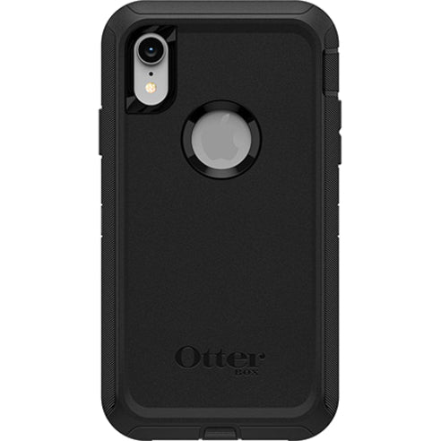 OtterBox Defender Rugged Carrying Case (Holster) Apple iPhone XR Smartphone - Black 77-59801