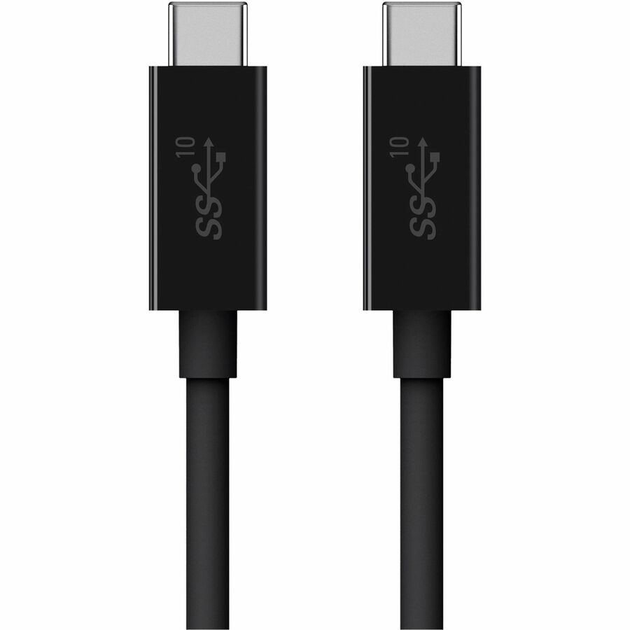 Belkin 100W USB-C to USB-C Cable - USB 3.1 - 10 Gbps - 4K Audio/Video - M/M - 1m/3.3ft - Black F2CU052BT1M-BLK