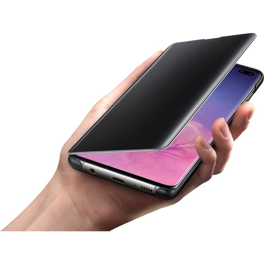 Samsung Clear View Carrying Case Samsung Smartphone - Black EF-ZG975CBEGCA