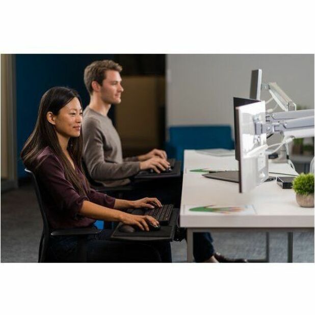 Kensington SmartFit Mounting Arm for Monitor, Flat Panel Display, Curved Screen Display - Landscape/Portrait 55470