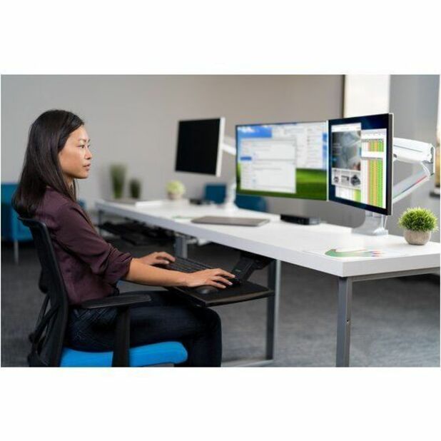 Kensington SmartFit Mounting Arm for Monitor, Flat Panel Display, Curved Screen Display - Landscape/Portrait 55470