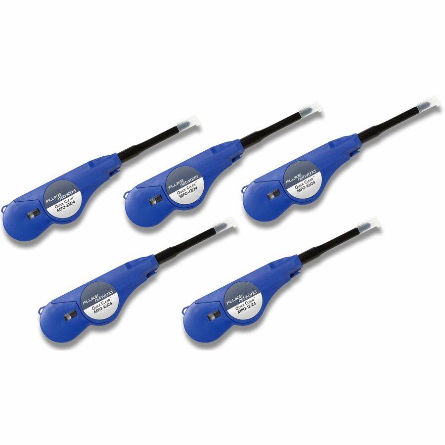 Fluke Networks QuickClean Cleaner for MPO 12/24 Fiber, Pack of 5 Cleaners QC-MPO-12/24-5P