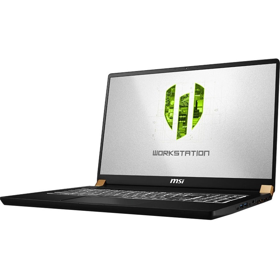 MSI WS75 9TK WS75 9TK-656CA 17.3" Mobile Workstation - Full HD - Intel Core i7 9th Gen i7-9750H - 32 GB - 1 TB SSD - Matte Black with Gold Diamond WS75 9TK-656CA