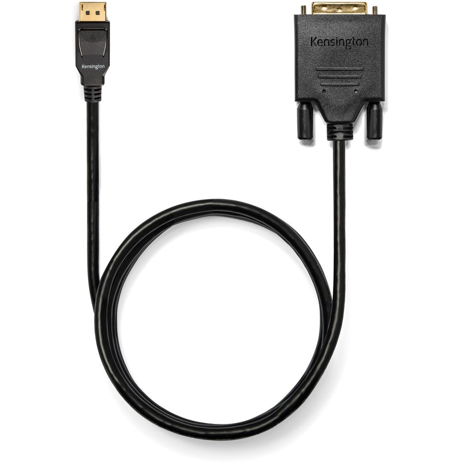 Kensington DisplayPort 1.1 (M) to DVI-D (M) Passive Unidirectional Cable, 6ft K33023WW