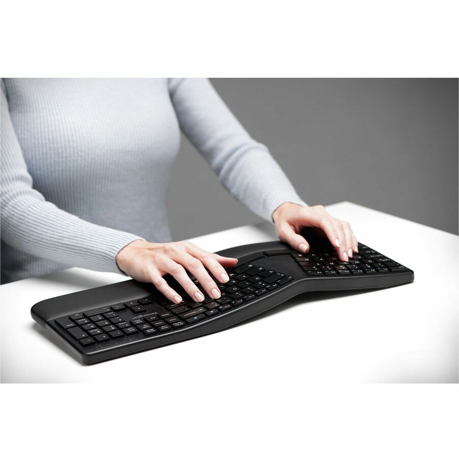 Kensington Pro Fit Ergo Wireless Keyboard-Black 75401