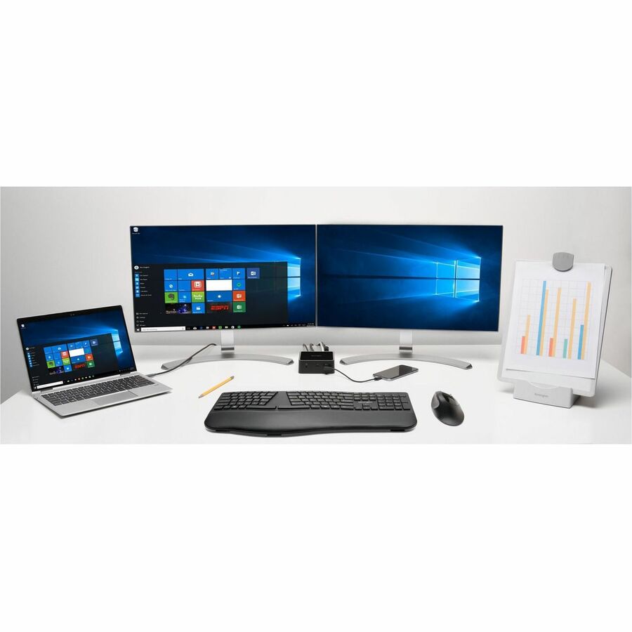 Kensington Pro Fit Ergo Wireless Keyboard-Black 75401