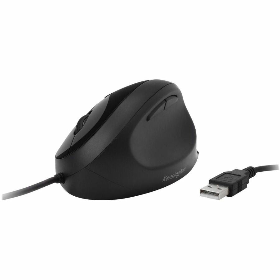 Kensington Pro Fit Ergo Wired Mouse - Black 75403
