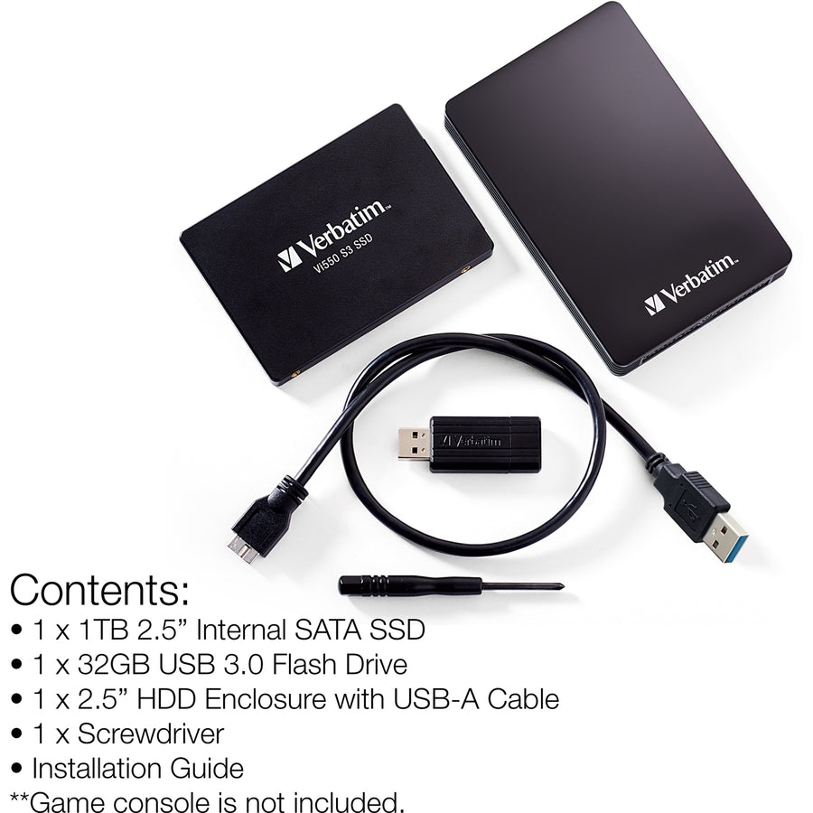 Verbatim 1TB SSD Upgrade Kit for the PlayStation® 4 70374