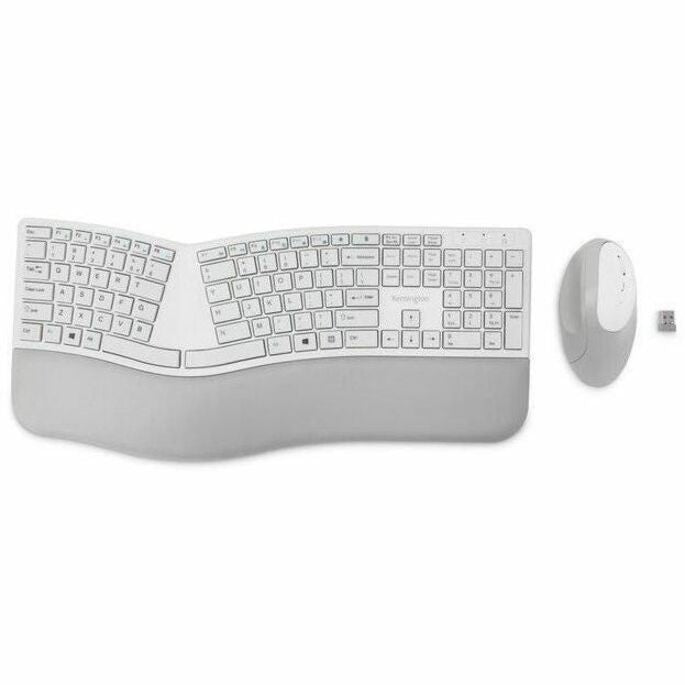 Kensington Pro Fit Ergo Wireless Keyboard and Mouse-Gray 75407