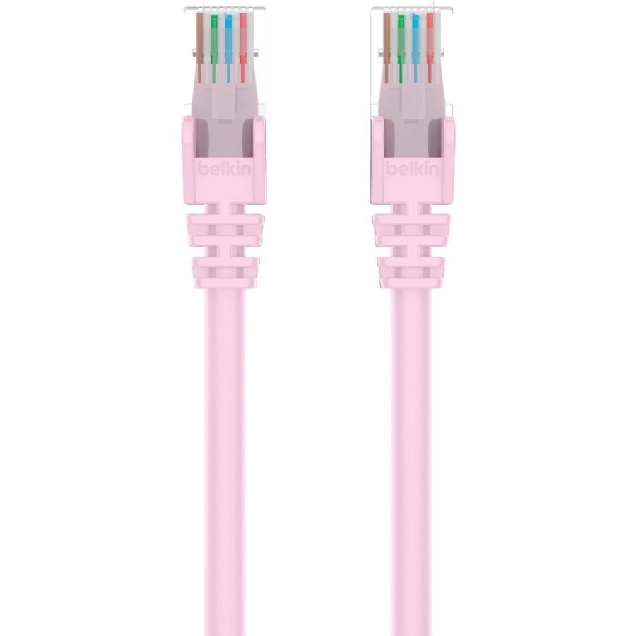 Belkin CAT6 Ethernet Patch Cable Snagless, RJ45, M/M A3L980-100-PNKS