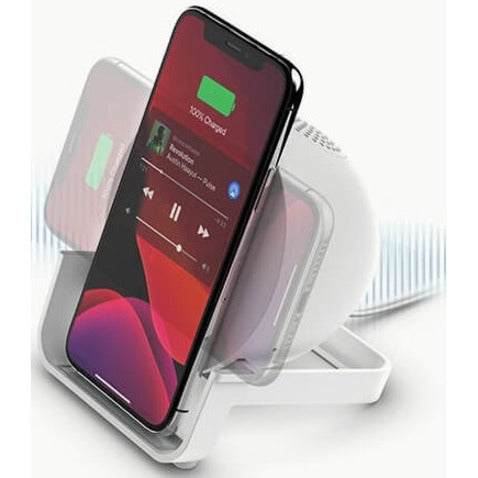 Belkin BOOST↑CHARGE Wireless Charging Stand + Speaker AUF001TTWH