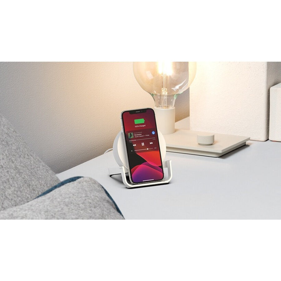 Belkin BOOST↑CHARGE Wireless Charging Stand + Speaker AUF001TTWH