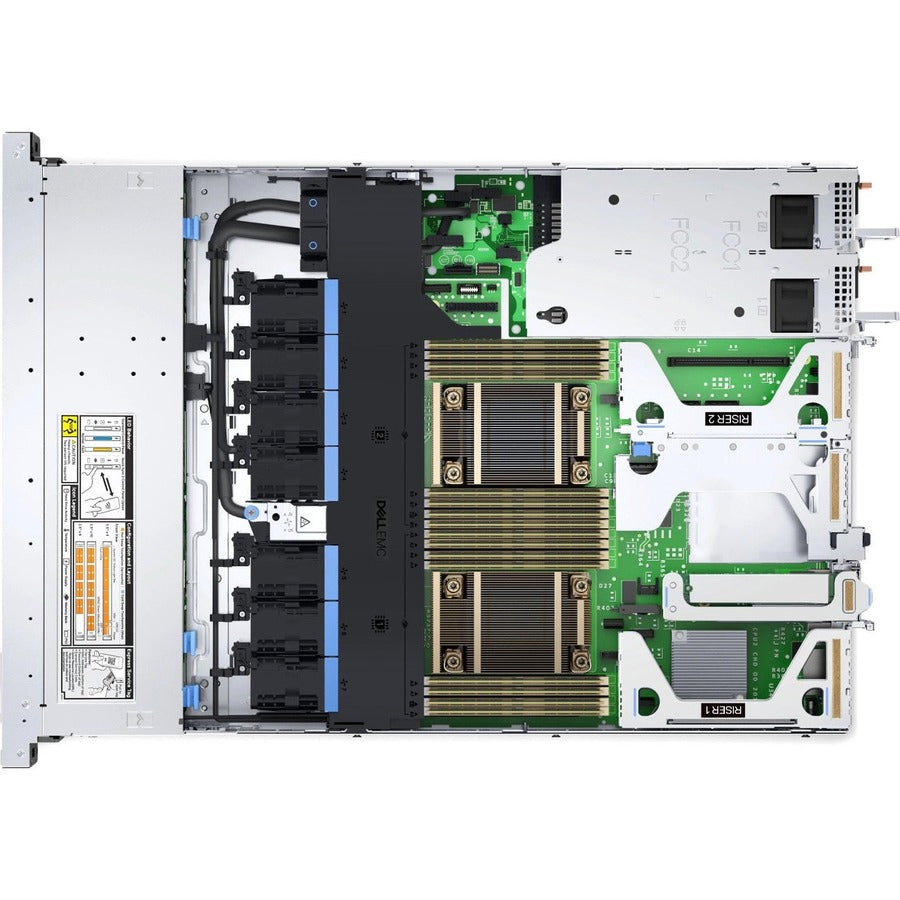 Dell EMC PowerEdge R650xs 1U Rack-mountable Server - 1 x Intel Xeon Silver 4310 2.10 GHz - 32 GB RAM - 480 GB SSD - (1 x 480GB) SSD Configuration - Serial ATA/600, 12Gb/s SAS Controller 65W97