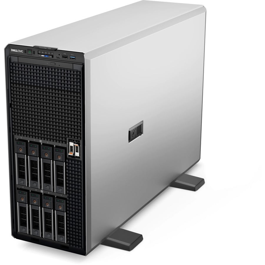 Dell EMC PowerEdge T550 5U Tower Server - Intel Xeon Silver 4310 2.10 GHz - 16 GB RAM - 480 GB SSD - 12Gb/s SAS Controller C4T52