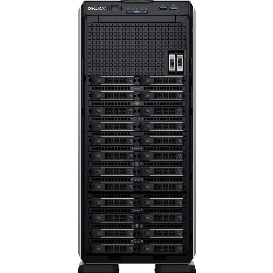 Dell EMC PowerEdge T550 5U Tower Server - Intel Xeon Silver 4310 2.10 GHz - 8 GB RAM - 480 GB SSD - Serial Attached SCSI (SAS), Serial ATA Controller 1JKXH