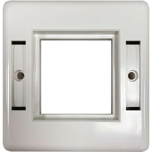 Tripp Lite by Eaton N042E-WF1 Cadre simple de style européen pour modules d'insertion Blanc