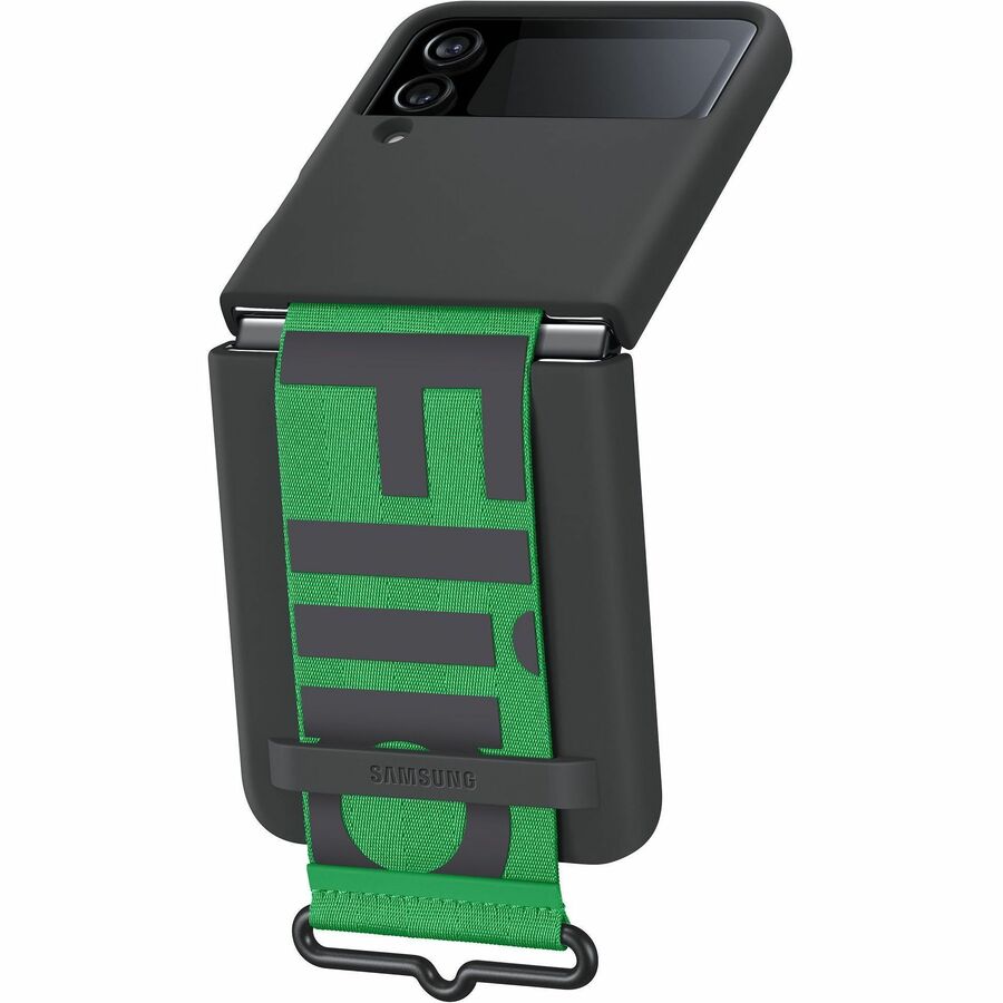 Samsung Galaxy Z Flip4 Silicone Cover with Strap EF-GF721TBEGCA