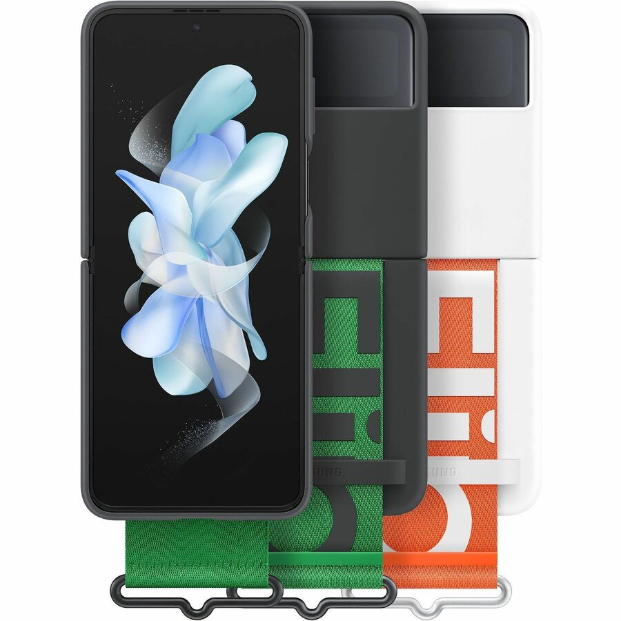 Samsung Galaxy Z Flip4 Silicone Cover with Strap EF-GF721TBEGCA