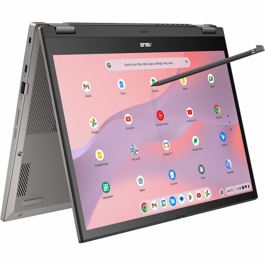Asus Chromebook Vibe CX34 Flip CX3401 CX3401FBA-DS31T-CB 14" Touchscreen Convertible 2 in 1 Chromebook - WUXGA - Intel Core i3 12th Gen i3-1215U - 8 GB - 128 GB SSD - Pearl White CX3401FBA-DS31T-CB