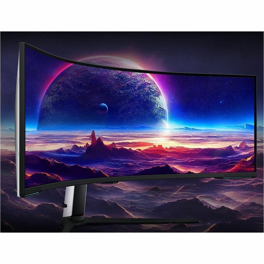 Samsung Odyssey Neo G9 S57CG952NN 57" Class DUHD Curved Screen Gaming LED Monitor - 32:9 - Black, White LS57CG952NNXZA