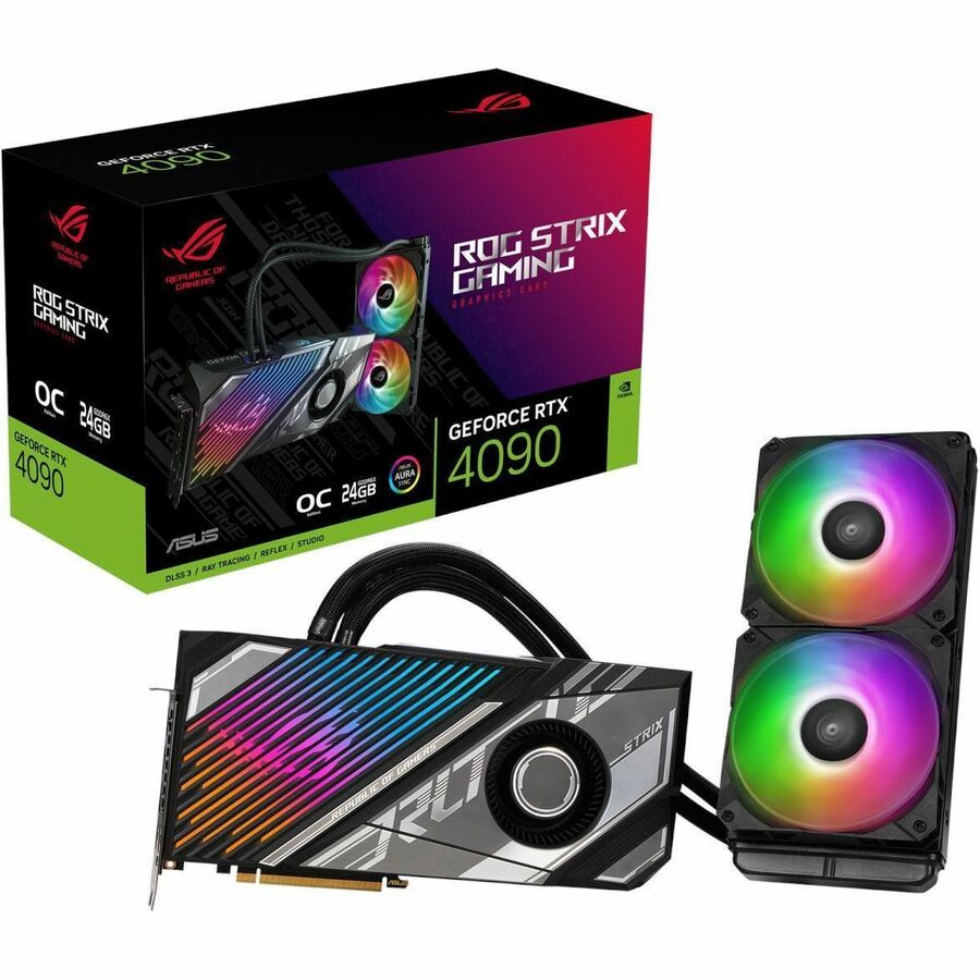 Asus ROG NVIDIA GeForce RTX 4090 Graphic Card - 24 GB GDDR6X ROGSTRIXLCRTX4090O24GGAM