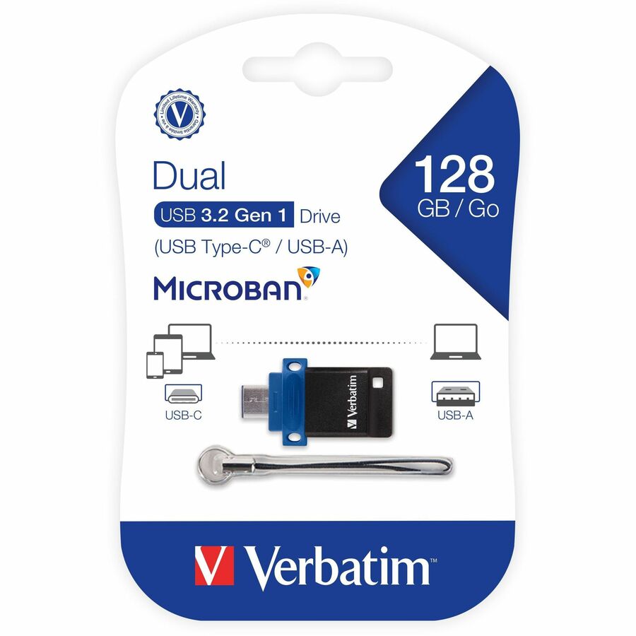 Verbatim Store 'n' Go Dual 128GB USB 3.2 (Gen 1) (Type A + Type C) Flash Drive 71275