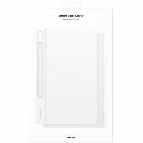 Samsung Smart Carrying Case (Book Fold) Samsung Galaxy Tab S9+ Tablet - White EF-BX810PWEGCA