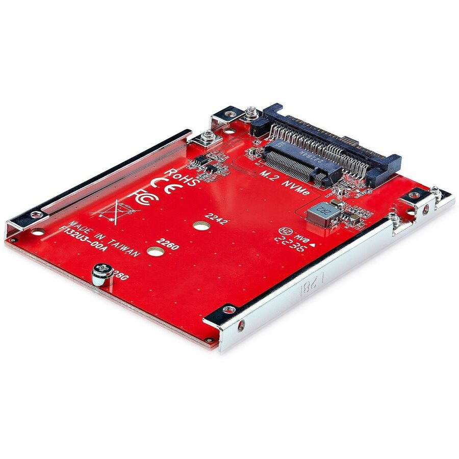 StarTech.com M.2 to U.3 Adapter, For M.2 NVMe SSDs, PCIe M.2 Drive to 2.5inch U.3 (SFF-TA-1001) Host Adapter/Converter, TAA Compliant 1M25-U3-M2-ADAPTER