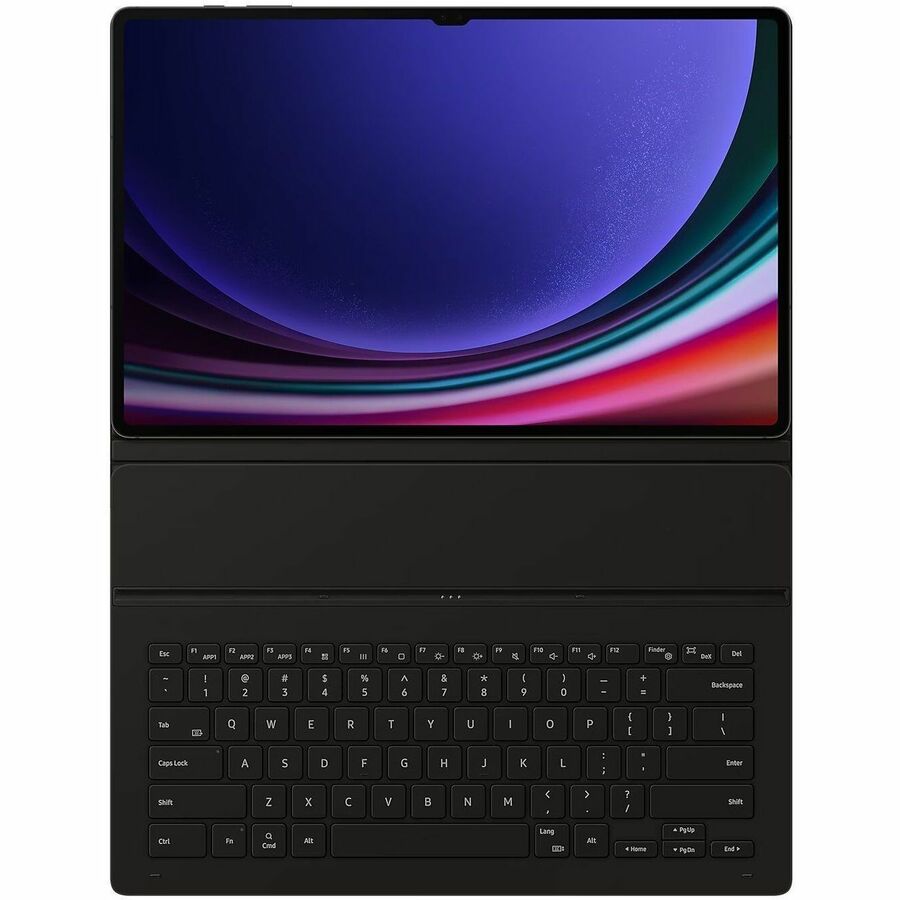 Samsung Keyboard/Cover Case (Book Fold) Samsung Galaxy Tab S9 Ultra Tablet, Stylus - Black EF-DX910BBEGCA