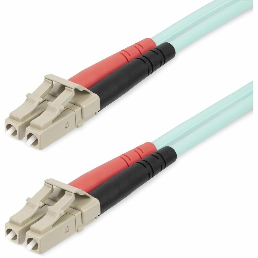StarTech.com 20m (65ft) LC/UPC to LC/UPC OM4 Multimode Fiber Optic Cable, 50/125µm, 100G, Low Insertion Loss, LSZH Fiber Jumper Cord 450FBLCLC20