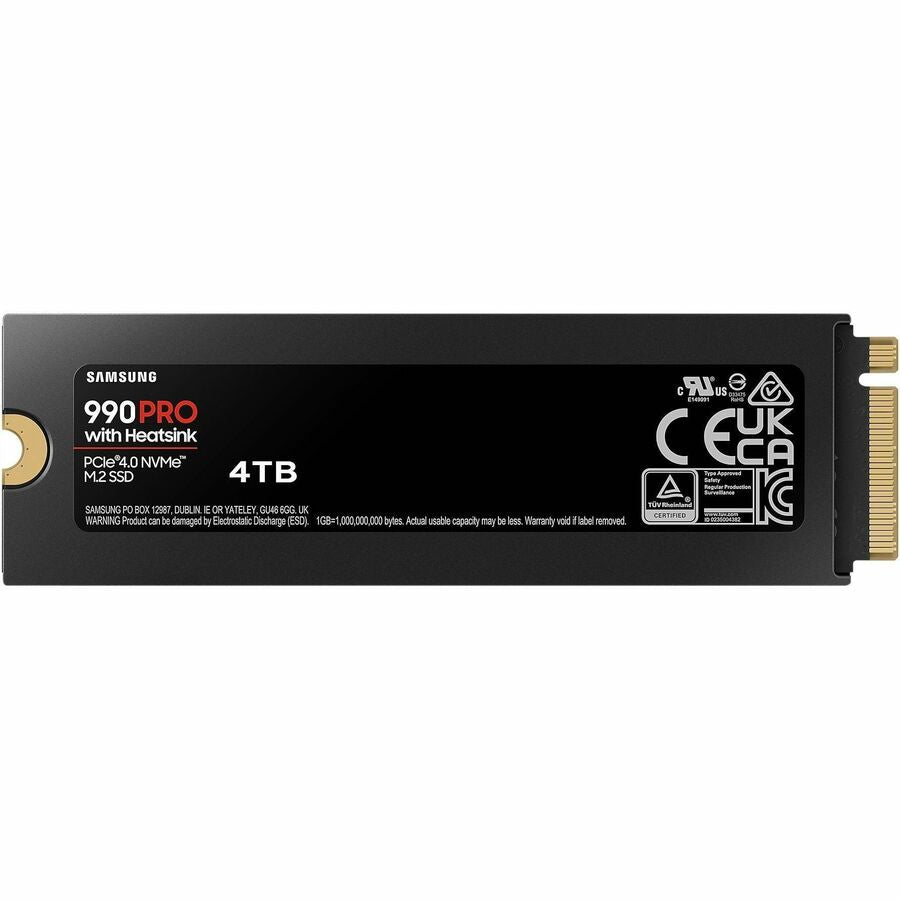 Samsung 990 PRO 4 TB Solid State Drive - M.2 2280 Internal - PCI Express NVMe (PCI Express NVMe 4.0 x4) MZ-V9P4T0CW