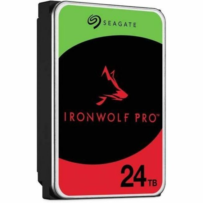 Seagate IronWolf Pro ST24000NT002 24 TB Hard Drive - 3.5" Internal - SATA (SATA/600) - Conventional Magnetic Recording (CMR) Method ST24000NT002