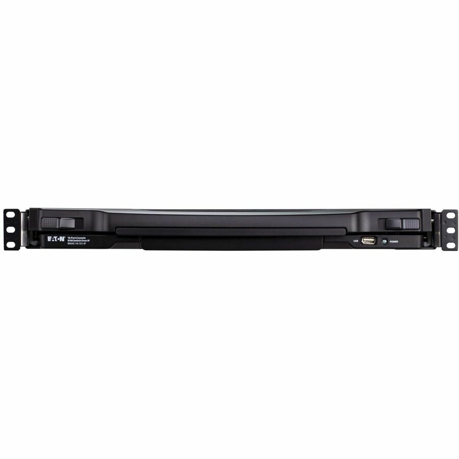 Tripp Lite by Eaton 16-Port Cat5 KVM over IP Switch - Virtual Media, 19 in. LCD, 1 Remote/1 Local User, 1U Rack-Mount, TAA B064C-16-1X1-IP