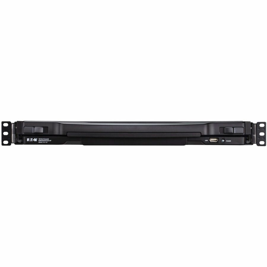 Tripp Lite by Eaton 16-Port Cat5 KVM over IP Switch - 19 in. LCD, 1 Remote or 1 Local User, 1U Rack-Mount, TAA B064C-16-1-IP
