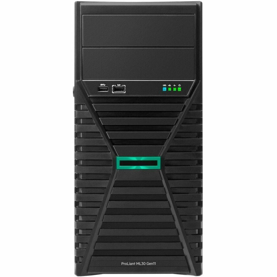 HPE ProLiant ML30 G11 4U Tower Server - 1 x Intel Xeon E-2434 3.40 GHz - 32 GB RAM - 4 TB HDD - (2 x 2TB) HDD Configuration - Serial ATA/600, 12Gb/s SAS, NVMe Controller P72996-005