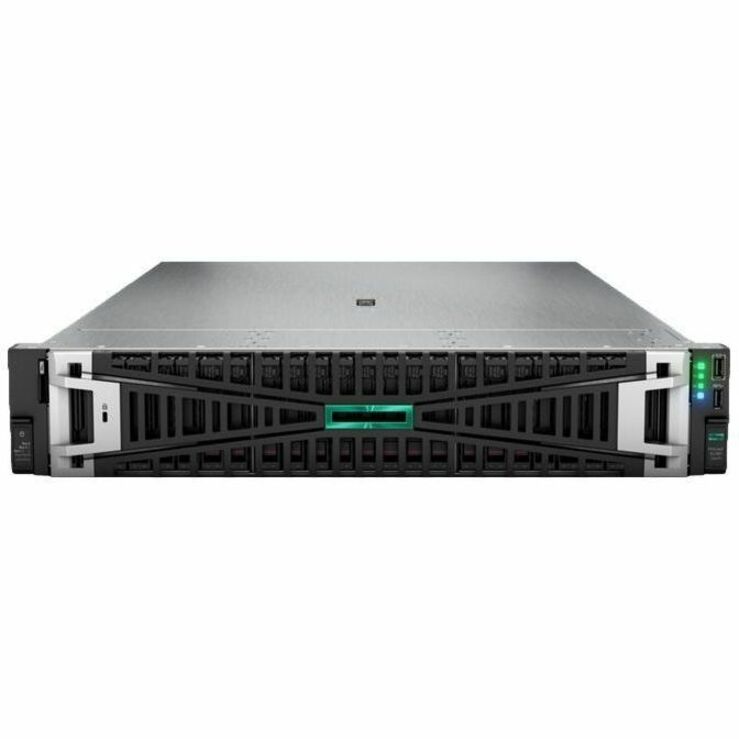 HPE ProLiant DL380 G11 2U Rack Server - 1 x Intel Xeon Silver 4510 2.40 GHz - 64 GB RAM - 4.80 TB HDD - (2 x 2.4TB) HDD Configuration - Serial ATA/600, 12Gb/s SAS Controller P72983-005
