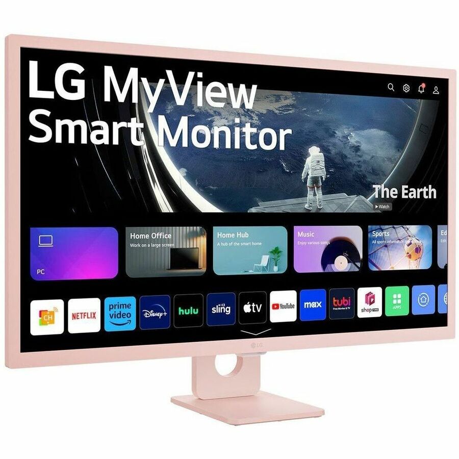 LG MyView 32SR50F-P 32" Class Full HD Smart LCD Monitor - 16:9 - Pink 32SR50F-P