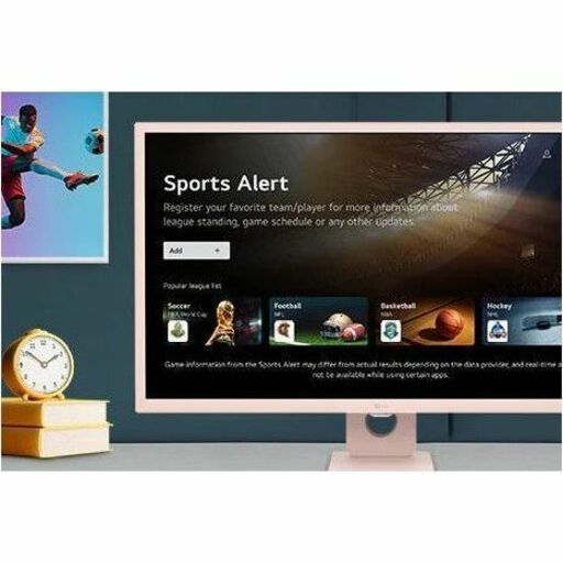LG MyView 32SR50F-P 32" Class Full HD Smart LCD Monitor - 16:9 - Pink 32SR50F-P