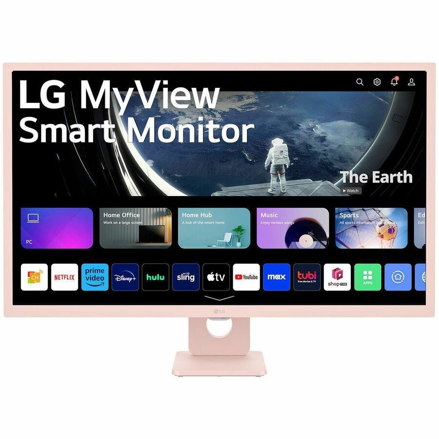 LG MyView 32SR50F-P 32" Class Full HD Smart LCD Monitor - 16:9 - Pink 32SR50F-P
