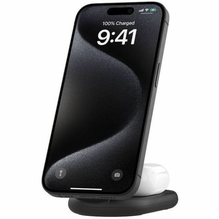 Belkin BoostCharge 2-in-1 Magnetic Foldable Wireless Charger with Qi2 15W WIZ028TTBK