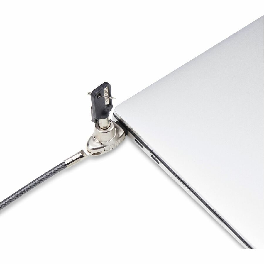StarTech.com Slim Lock Noble Wedge® Slot Compatible, 6.6ft (2m) Keyed Locking Cable, Desk Anti-Theft Security For Laptop/Notebook Computer SNBLK-LAPTOP-LOCK