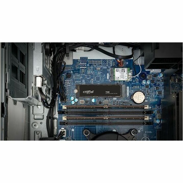 Crucial T500 4 TB Solid State Drive - M.2 2280 Internal - PCI Express NVMe (PCI Express NVMe 4.0 x4) CT4000T500SSD3