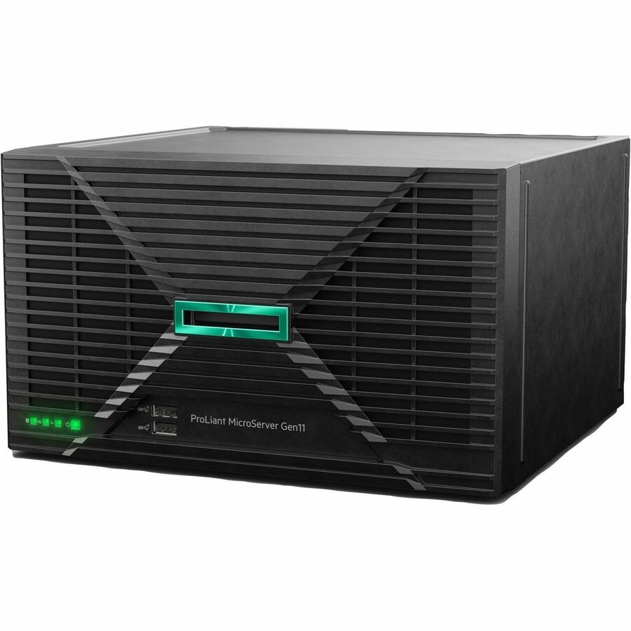 HPE ProLiant MicroServer Gen11 Ultra Micro Tower Server - 1 x Intel Xeon E-2434 3.40 GHz - 32 GB RAM - 4 TB HDD - Serial ATA/600 Controller P74440-005